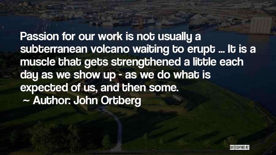 Work For Passion Quotes By John Ortberg