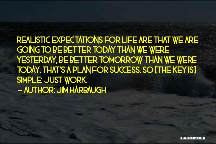 Work For Tomorrow Quotes By Jim Harbaugh