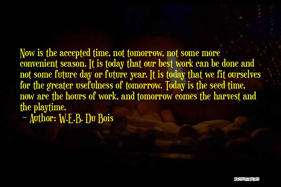 Work For Tomorrow Quotes By W.E.B. Du Bois
