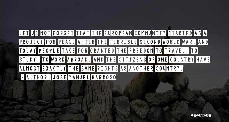 Work For Travel Quotes By Jose Manuel Barroso