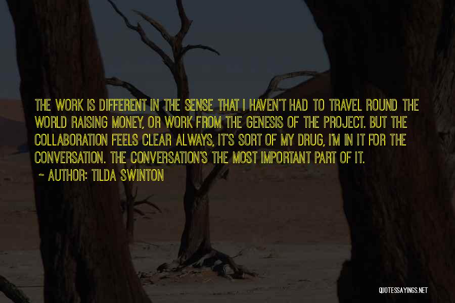 Work For Travel Quotes By Tilda Swinton