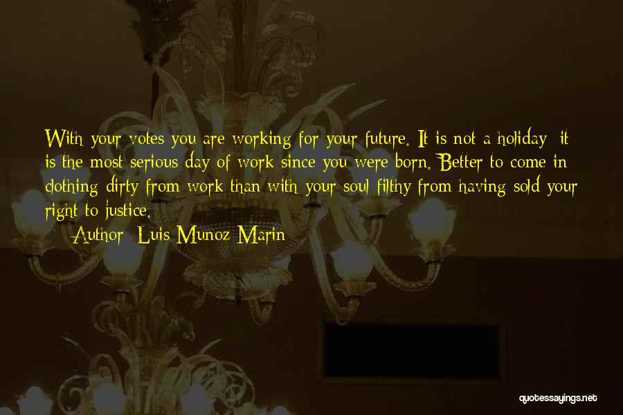 Work For Your Future Quotes By Luis Munoz Marin