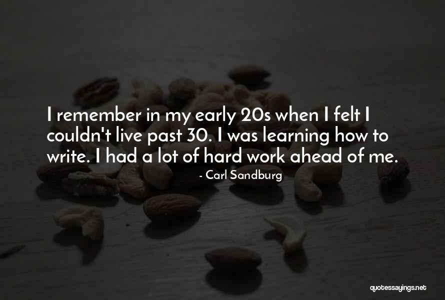 Work Hard Live Well Quotes By Carl Sandburg