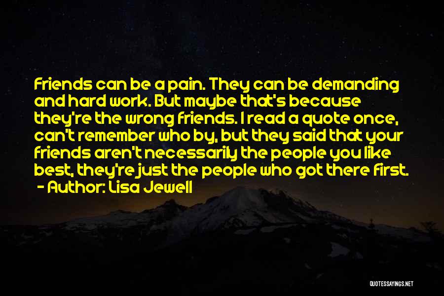 Work Hard Quote Quotes By Lisa Jewell