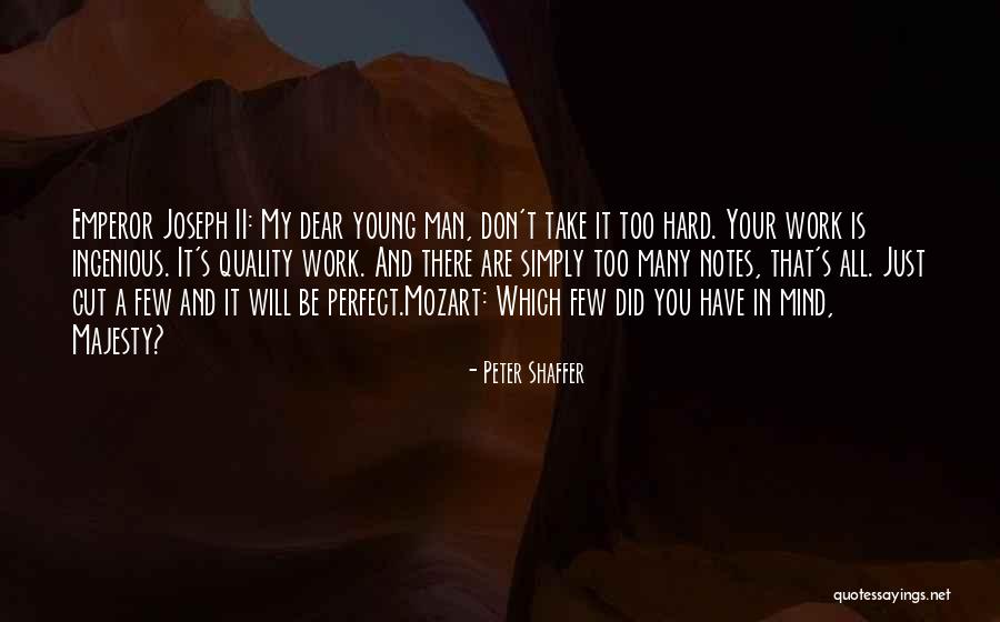 Work Hard Quote Quotes By Peter Shaffer