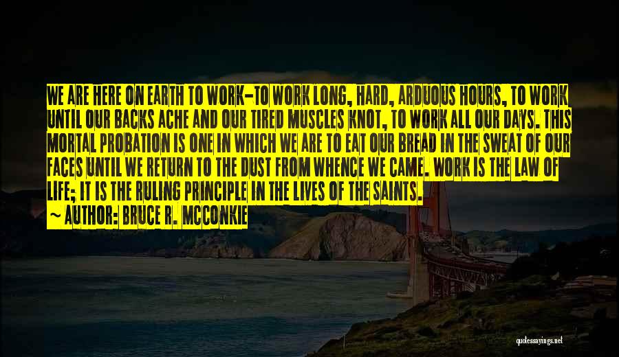 Work Hard Until Quotes By Bruce R. McConkie