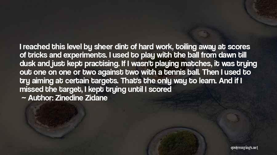 Work Hard Until Quotes By Zinedine Zidane