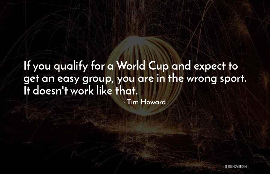 Work In Group Quotes By Tim Howard