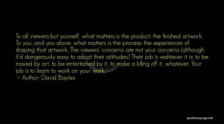 Work Is Not Easy Quotes By David Bayles