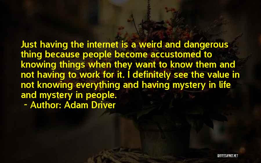 Work Is Not Everything In Life Quotes By Adam Driver