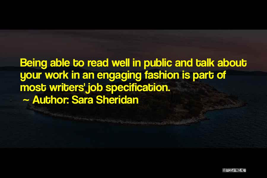 Work Job Quotes By Sara Sheridan