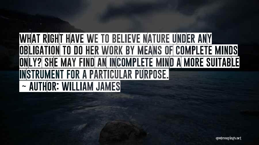 Work Obligation Quotes By William James