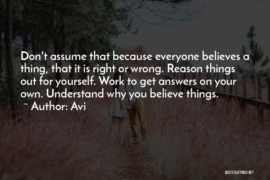 Work On Yourself Quotes By Avi