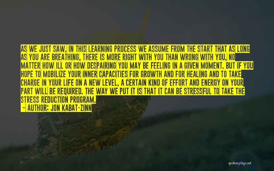 Work Out Stress Quotes By Jon Kabat-Zinn