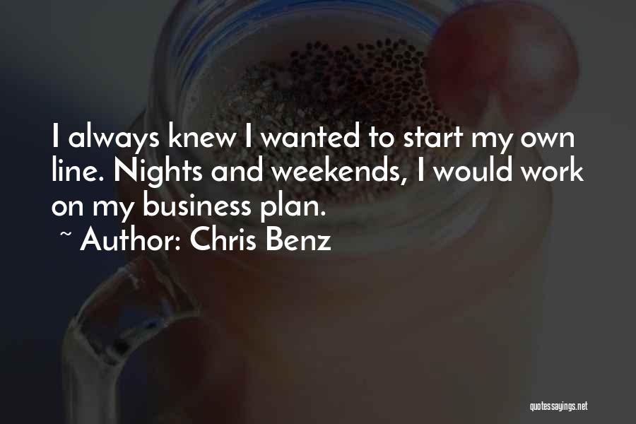 Work Plan Quotes By Chris Benz