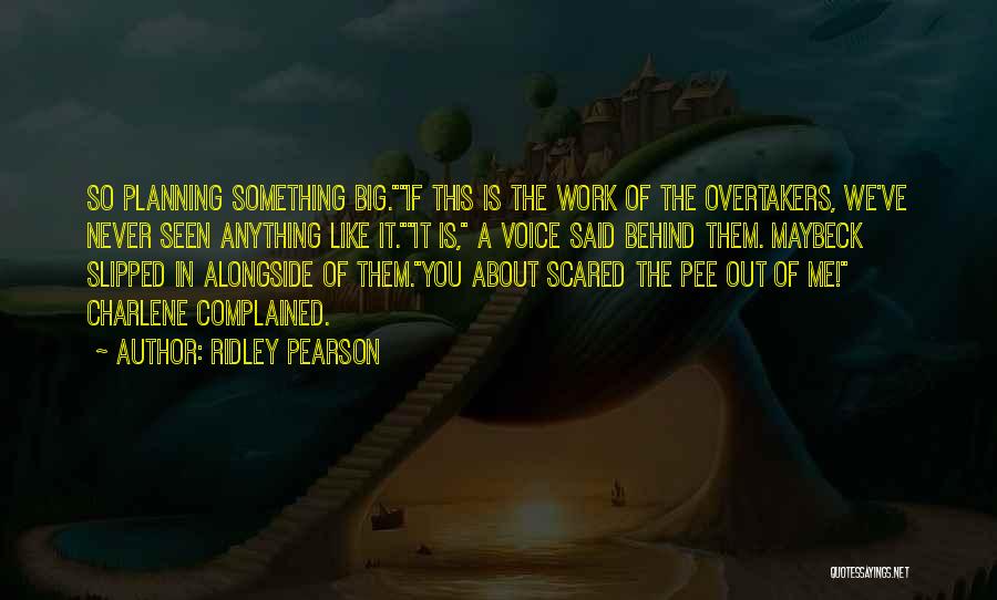 Work Planning Quotes By Ridley Pearson