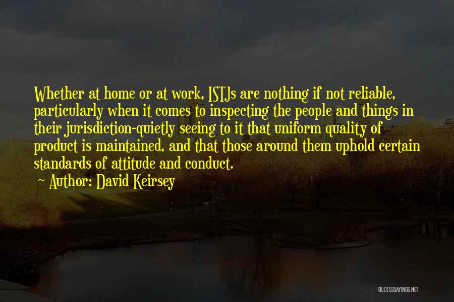 Work Quietly Quotes By David Keirsey