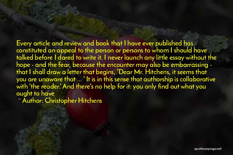 Work Reviews Quotes By Christopher Hitchens