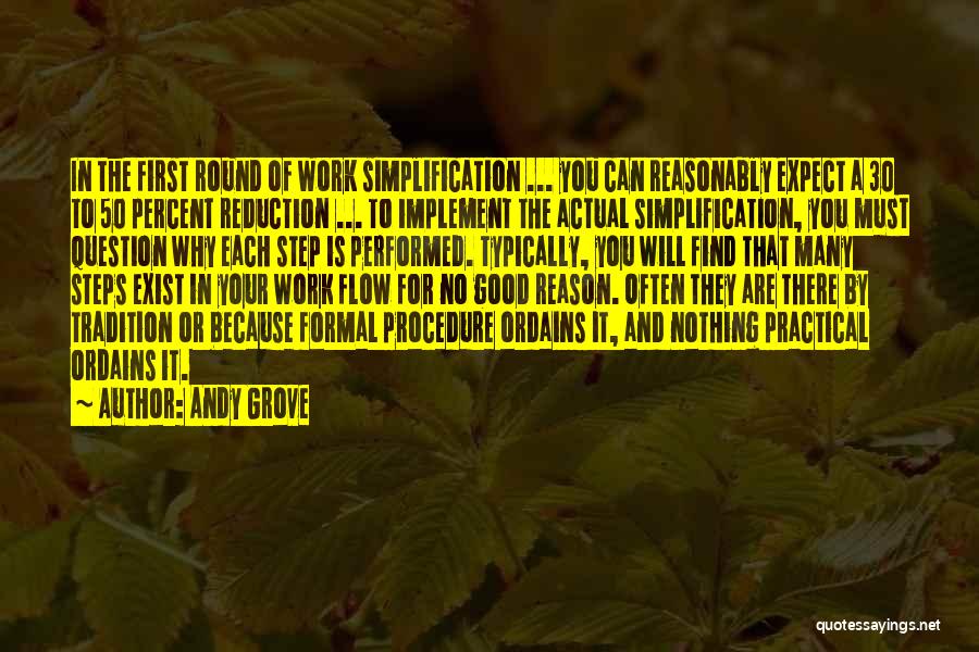 Work Simplification Quotes By Andy Grove