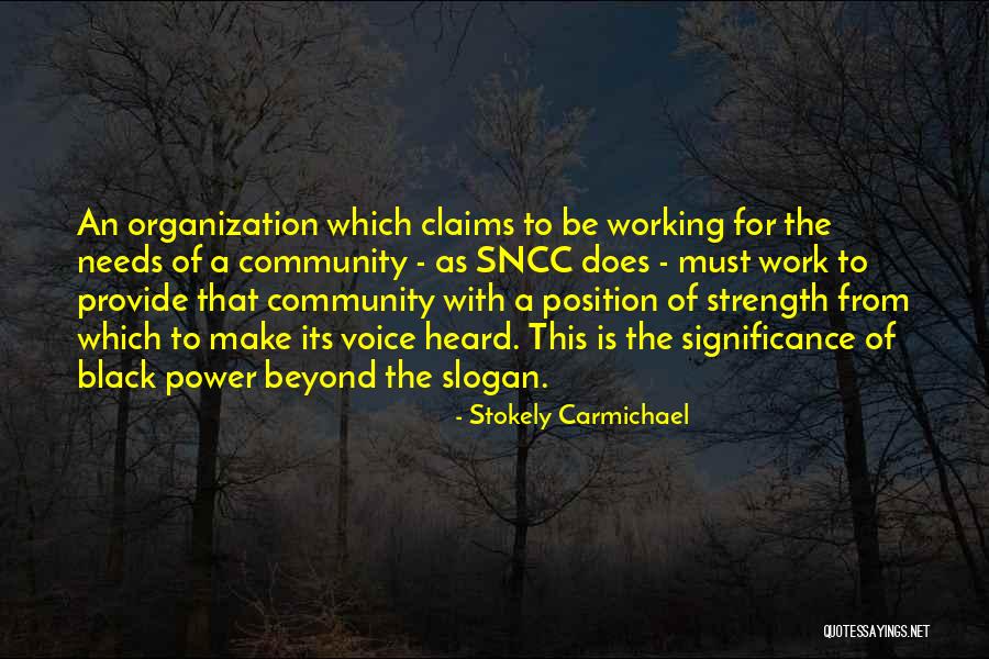 Work Slogan Quotes By Stokely Carmichael Work Slogan Quotes By Stokely Carmichael