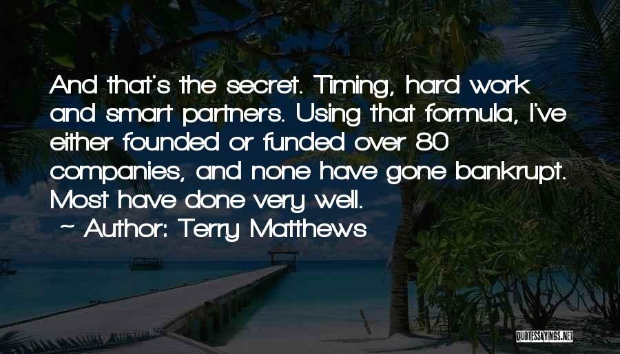 Work Smart Quotes By Terry Matthews