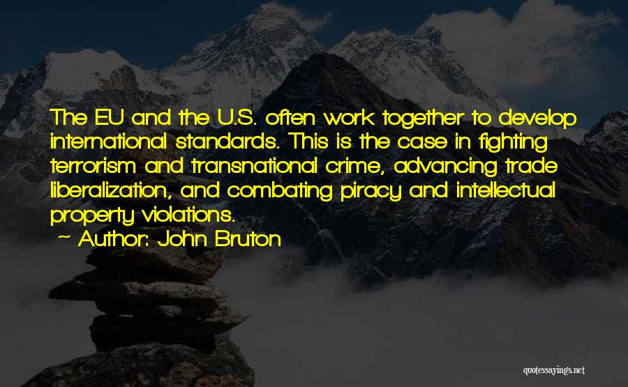 Work Standards Quotes By John Bruton