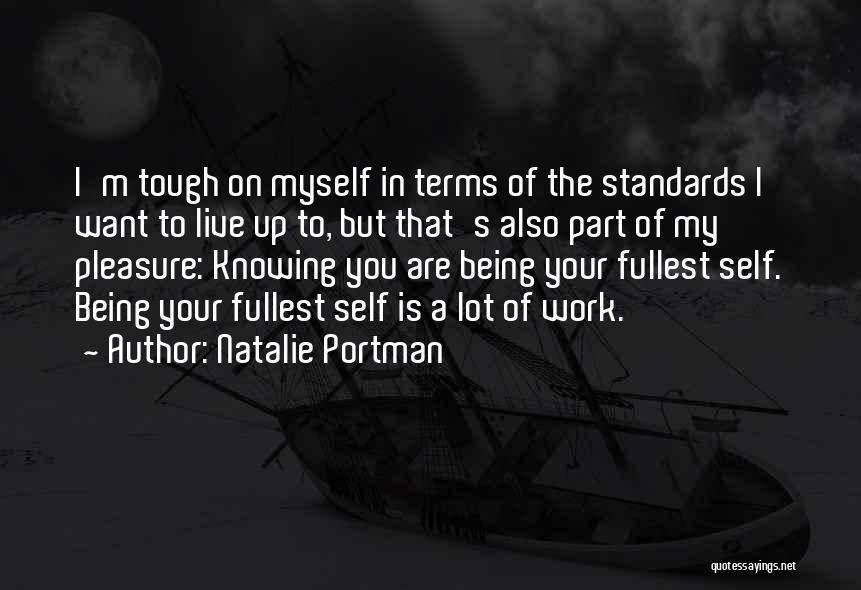 Work Standards Quotes By Natalie Portman