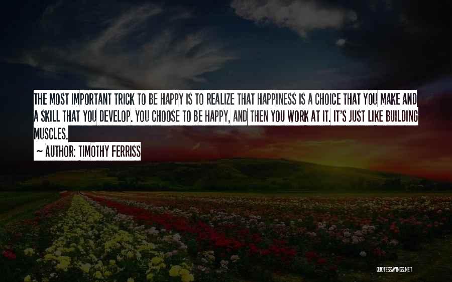 Work To Be Happy Quotes By Timothy Ferriss