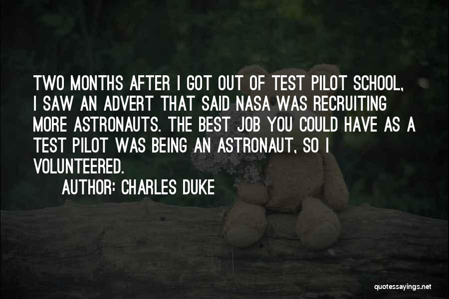 Work Which I Can In Nasa Quotes By Charles Duke