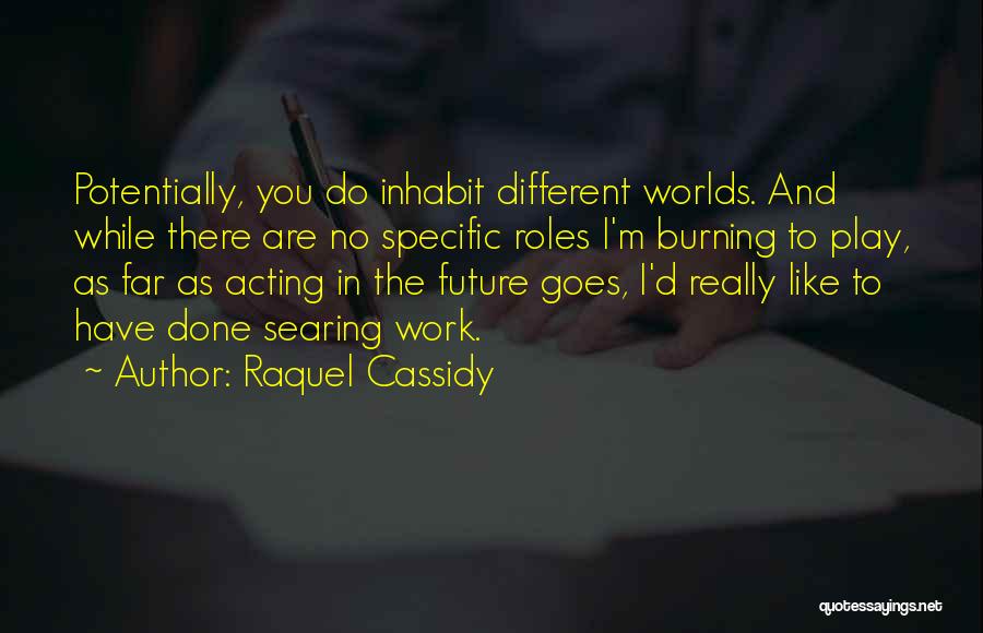 Work Work And No Play Quotes By Raquel Cassidy