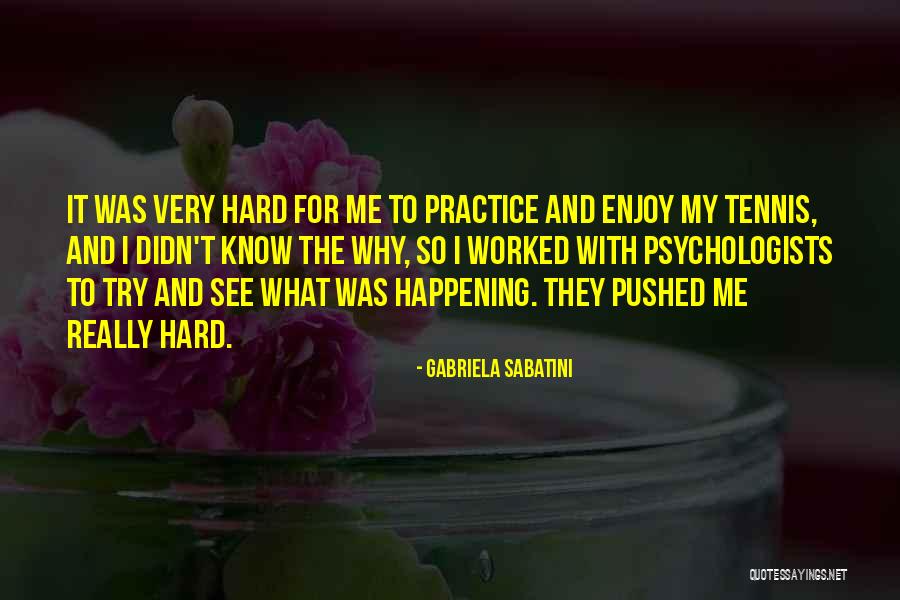 Worked So Hard Quotes By Gabriela Sabatini Worked So Hard Quotes By Gabriela Sabatini