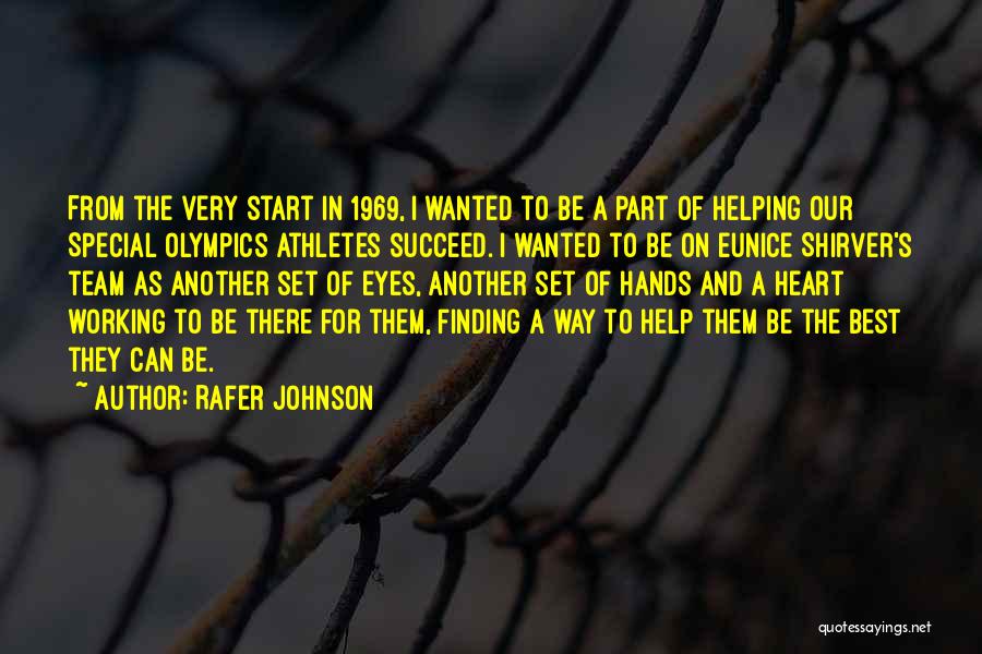 Working As A Team Quotes By Rafer Johnson