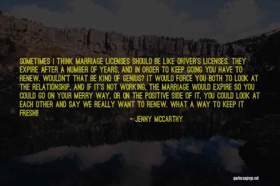 Working At A Marriage Quotes By Jenny McCarthy Working At A Marriage Quotes By Jenny McCarthy