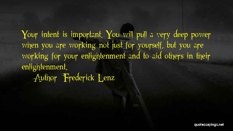 Working For Success Quotes By Frederick Lenz