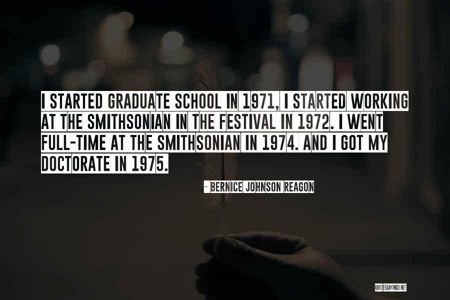 Working Full Time Quotes By Bernice Johnson Reagon