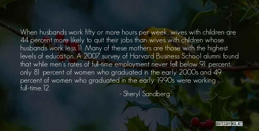 Working Full Time Quotes By Sheryl Sandberg