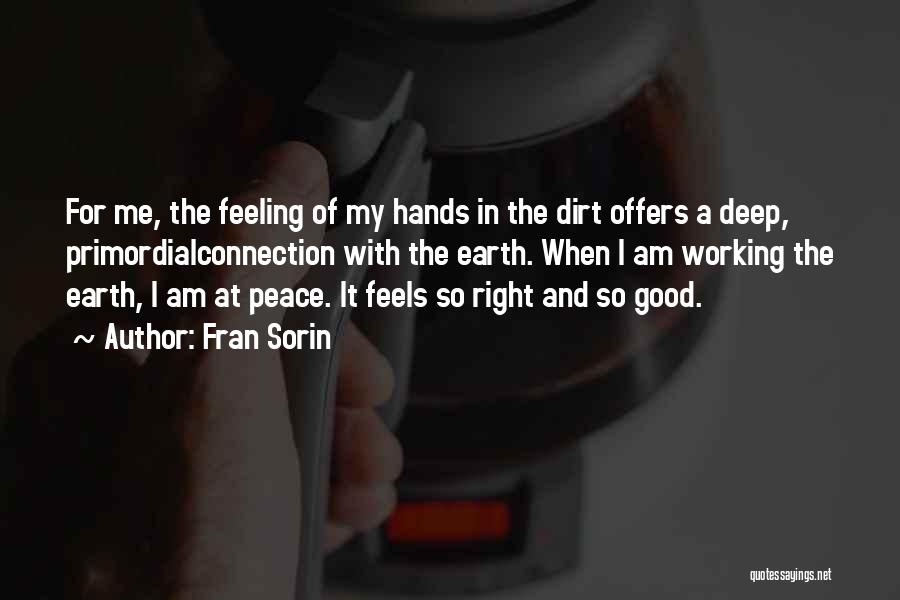 Working Hands Quotes By Fran Sorin