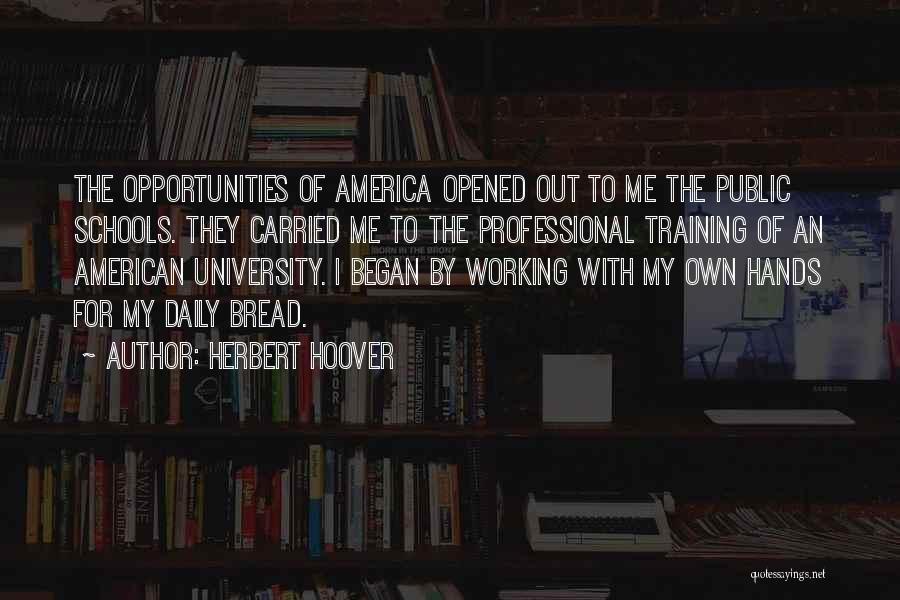 Working Hands Quotes By Herbert Hoover