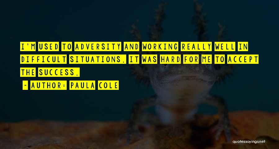 Working Hard And Success Quotes By Paula Cole