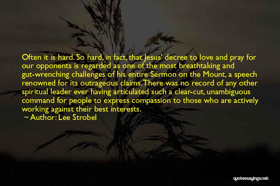 Working Hard Love Quotes By Lee Strobel