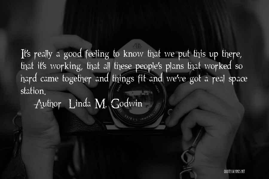 Working Hard Together Quotes By Linda M. Godwin