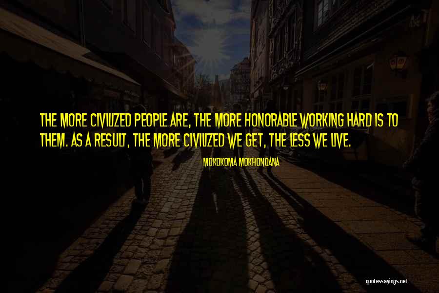 Working Hard With Any Result Quotes By Mokokoma Mokhonoana