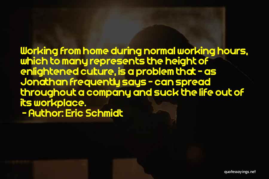 Working Hours Quotes By Eric Schmidt