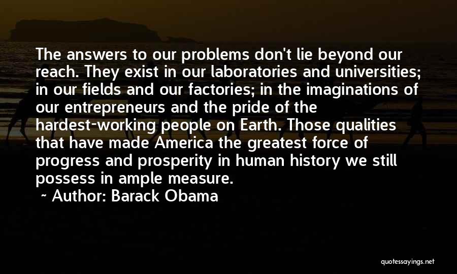 Working In Factories Quotes By Barack Obama