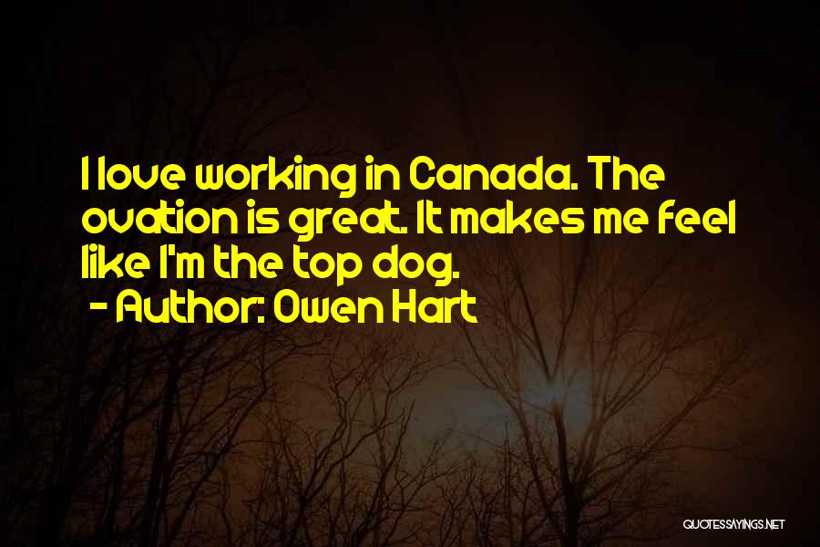 Working Like A Dog Quotes By Owen Hart