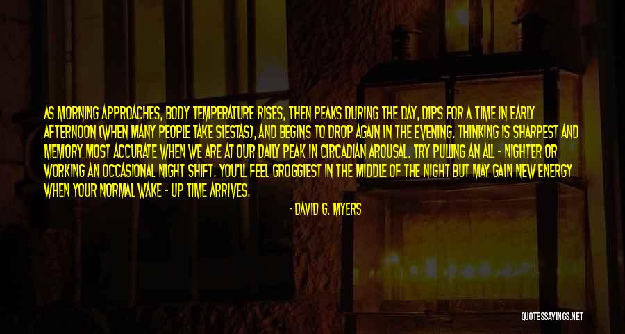 Working Night Shift Quotes By David G. Myers