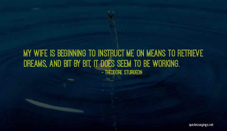 Working On My Dreams Quotes By Theodore Sturgeon Working On My Dreams Quotes By Theodore Sturgeon