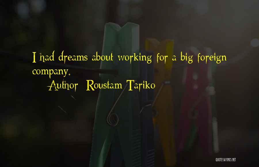 Working On Your Dreams Quotes By Roustam Tariko