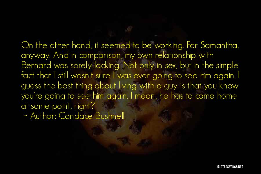 Working Out A Relationship Quotes By Candace Bushnell