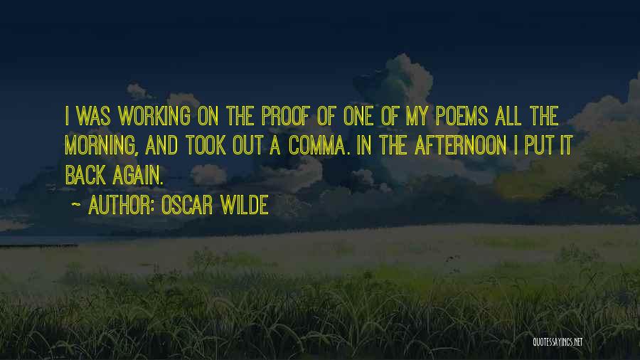 Working Out In The Morning Quotes By Oscar Wilde